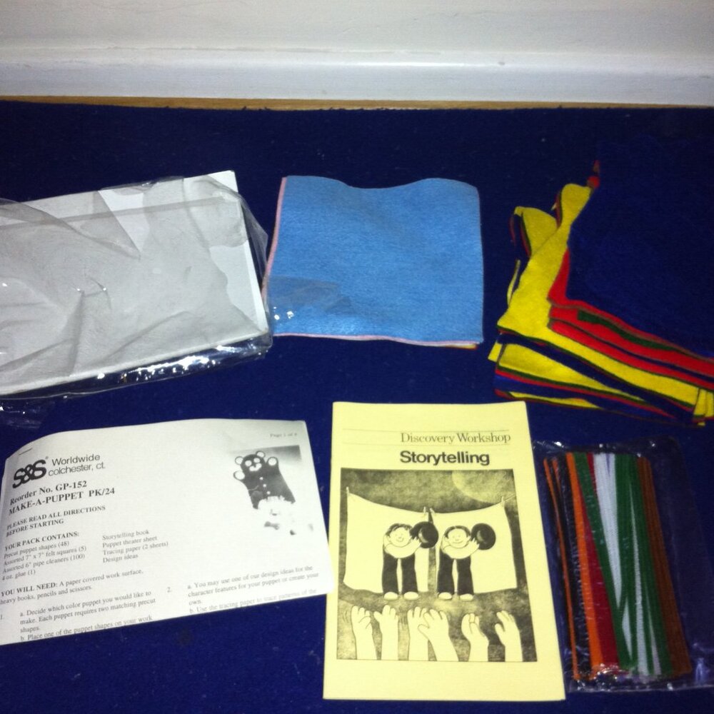 Lot of S&S Arts & Crafts Make a Felt hand Puppet x 19 Cut Outs